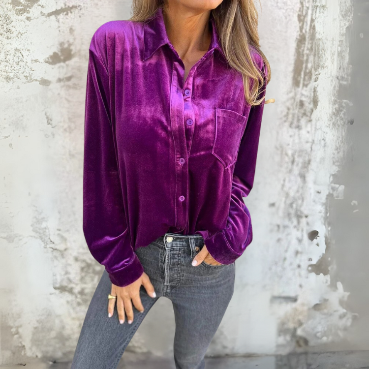 THE FLEUR VELVET SHIRT
