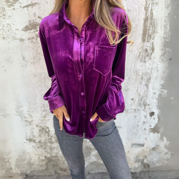 FLEUR VELVET SKJORTE