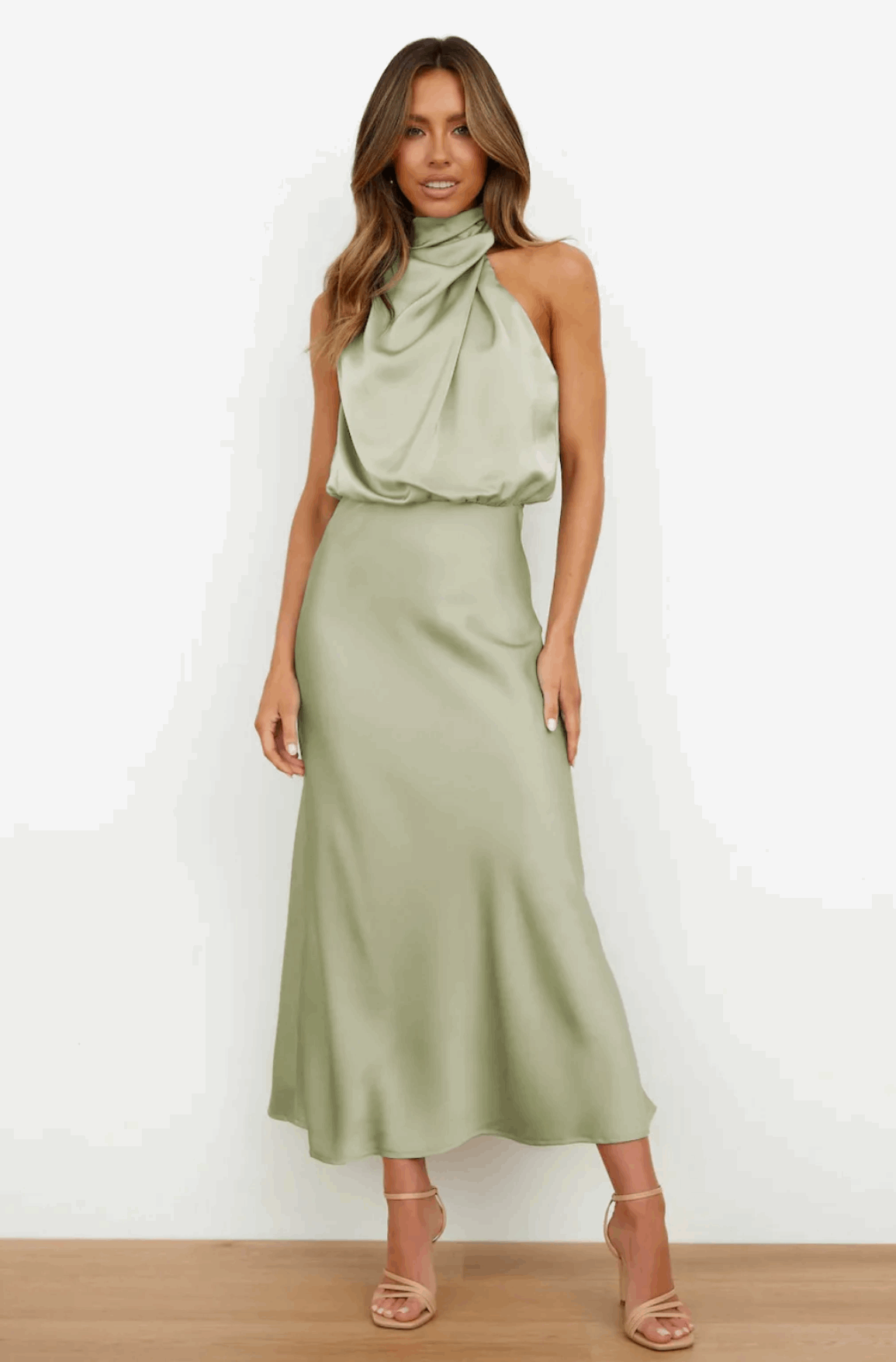 THE LARISSA DRESS - LICHT GREEN