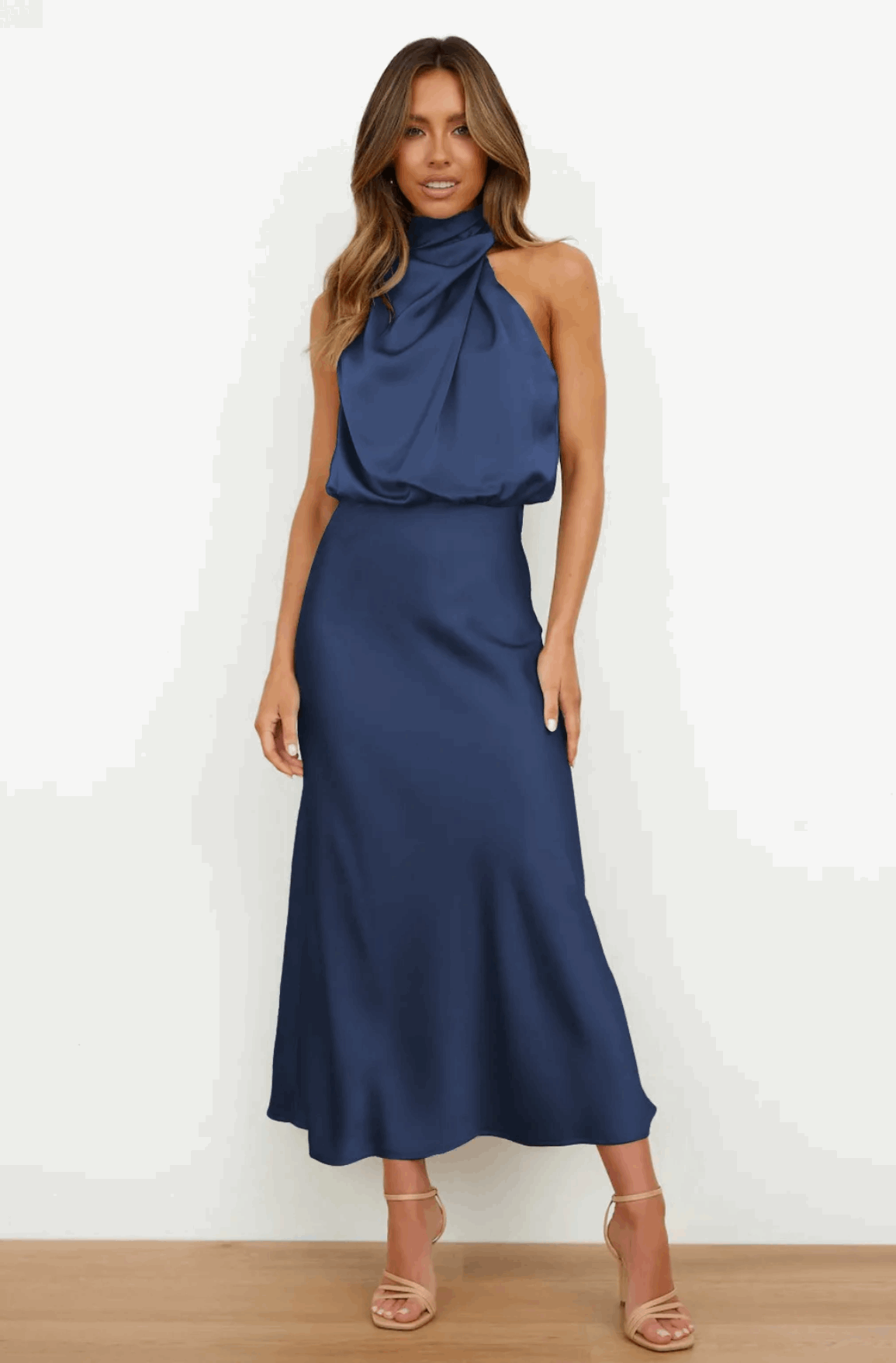 THE LARISSA DRESS - NAVY