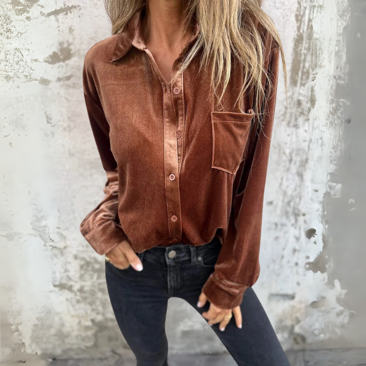 FLEUR VELVET SKJORTE