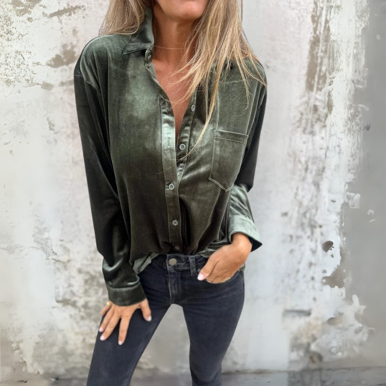 FLEUR VELVET SKJORTE