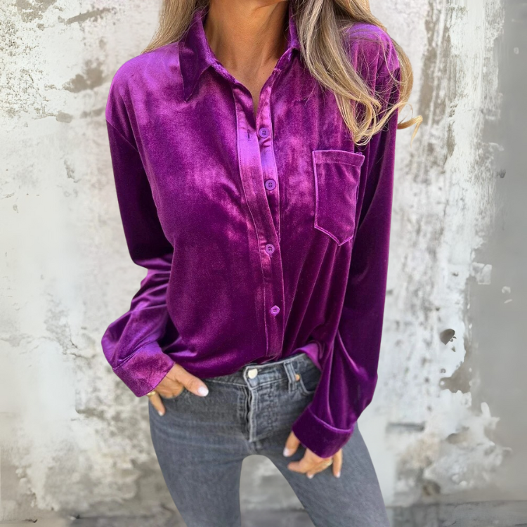 THE FLEUR VELVET SHIRT