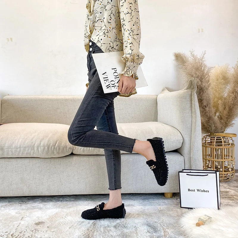 Luksus Lammeulds-Loafers – Foret Vinterkomfort & Tidløst Design